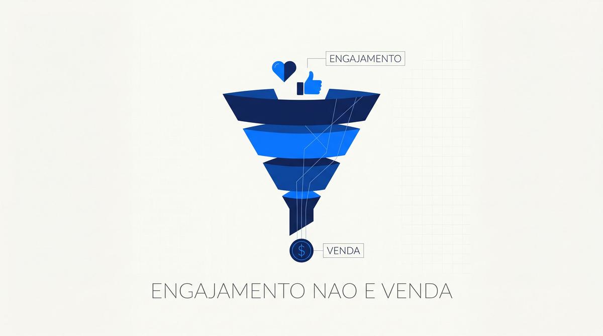 Seu Conteúdo Engaja Mas Não Vende? O Problema Pode Estar no Funil de Tráfego Pago