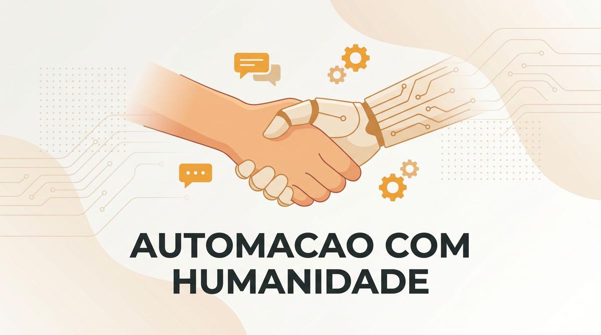 Automação não é robô frio: como usar IA sem perder a humanidade